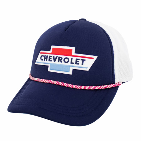 Chevy Red White and Blue Logo Patch Rope Hat